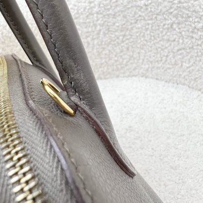 Hermes Bolide 1923 Mini in Gris Etain Evercolor Leather and GHW