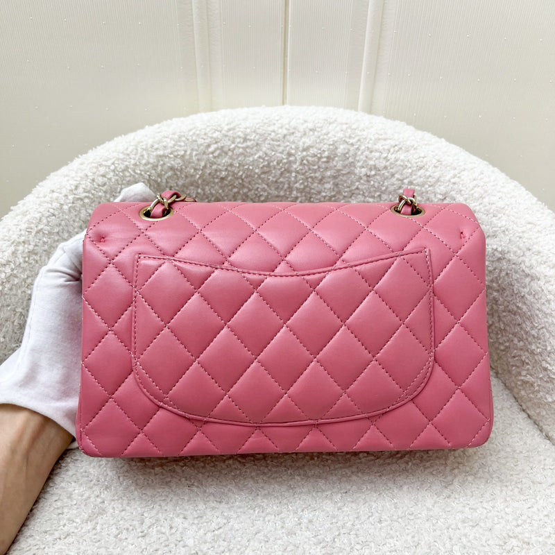 Chanel Small Classic Flap CF in 21A Light Pink Lambskin and LGHW