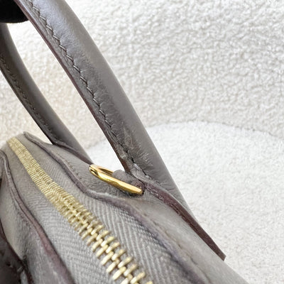 Hermes Bolide 1923 Mini in Gris Etain Evercolor Leather and GHW