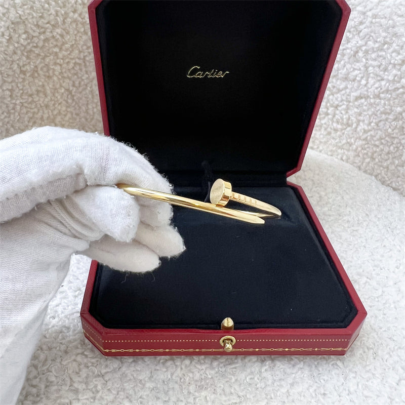 Cartier Juste Un Clou JUC SM Bracelet in 18K Yellow Gold Sz 16