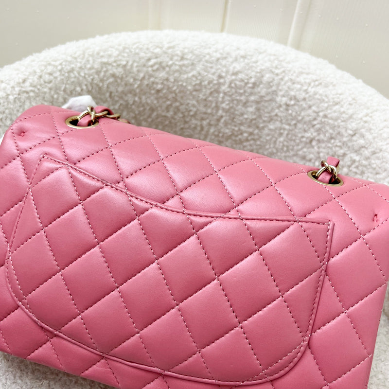 Chanel Small Classic Flap CF in 21A Light Pink Lambskin and LGHW