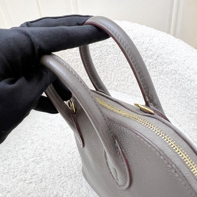 Hermes Bolide 1923 Mini in Gris Etain Evercolor Leather and GHW