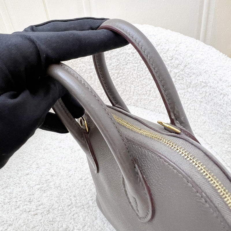 Hermes Bolide 1923 Mini in Gris Etain Evercolor Leather and GHW