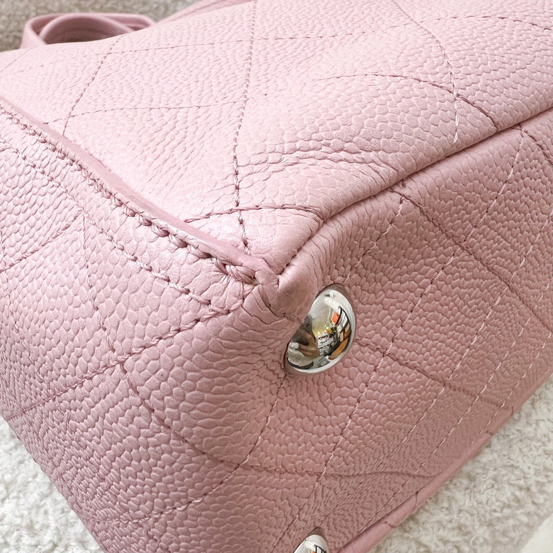 Chanel CC Pocket Tote with Charm in Sakura Pink Caviar and SHW