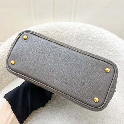 Hermes Bolide 1923 Mini in Gris Etain Evercolor Leather and GHW