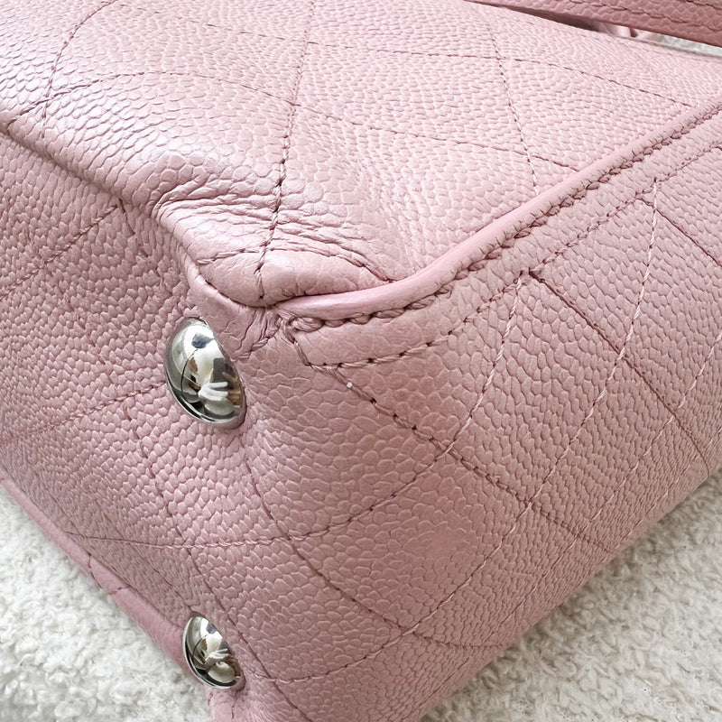 Chanel CC Pocket Tote with Charm in Sakura Pink Caviar and SHW