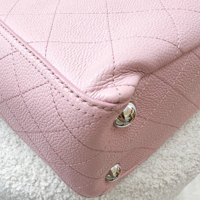 Chanel CC Pocket Tote with Charm in Sakura Pink Caviar and SHW