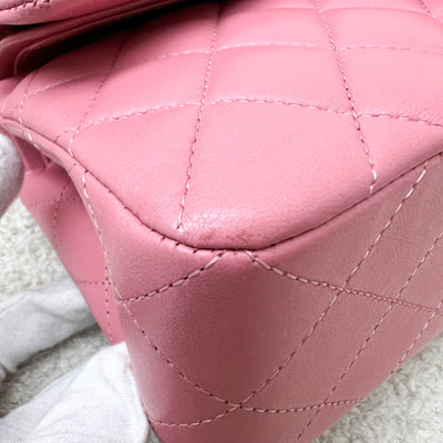 Chanel Small Classic Flap CF in 21A Light Pink Lambskin and LGHW