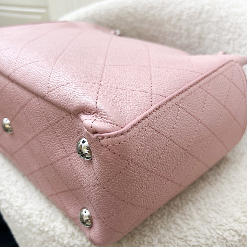 Chanel CC Pocket Tote with Charm in Sakura Pink Caviar and SHW