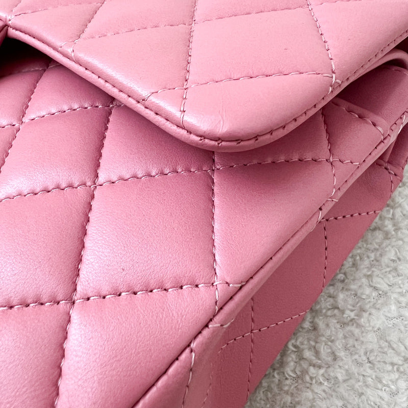 Chanel Small Classic Flap CF in 21A Light Pink Lambskin and LGHW