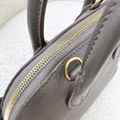 Hermes Bolide 1923 Mini in Gris Etain Evercolor Leather and GHW