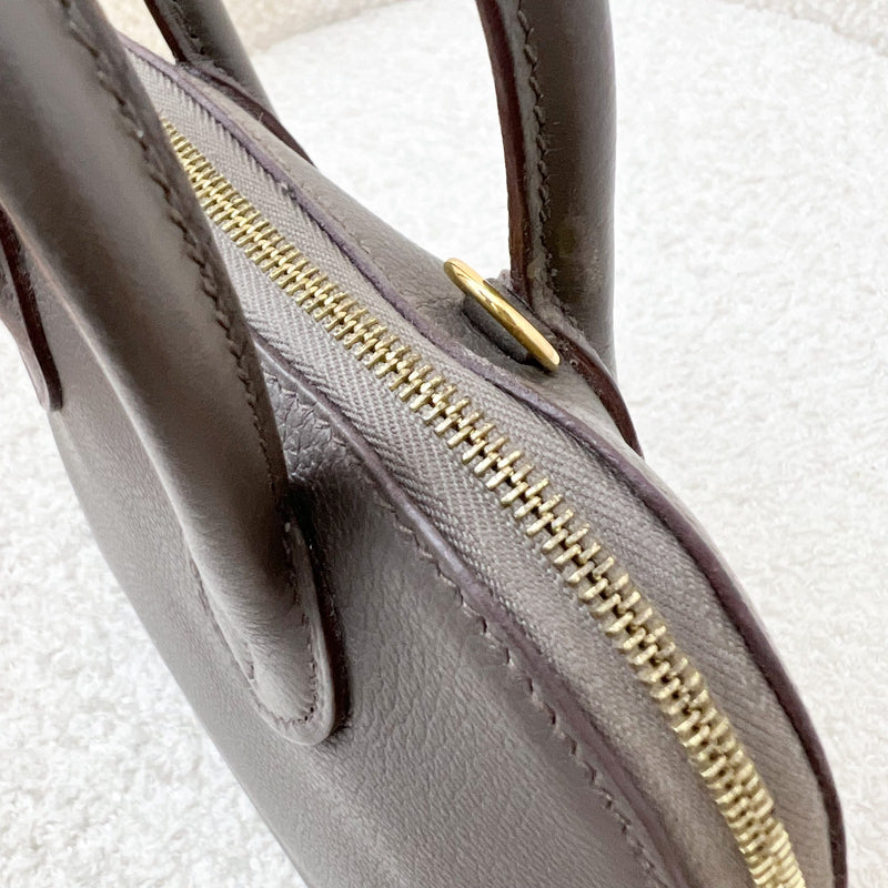 Hermes Bolide 1923 Mini in Gris Etain Evercolor Leather and GHW