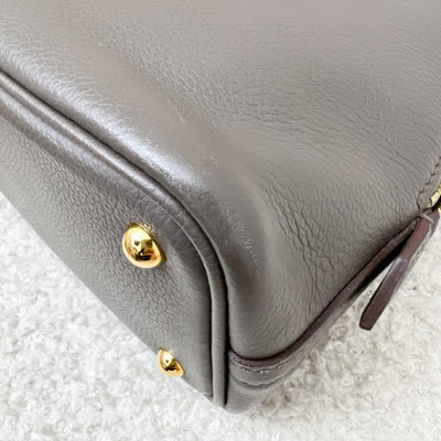 Hermes Bolide 1923 Mini in Gris Etain Evercolor Leather and GHW