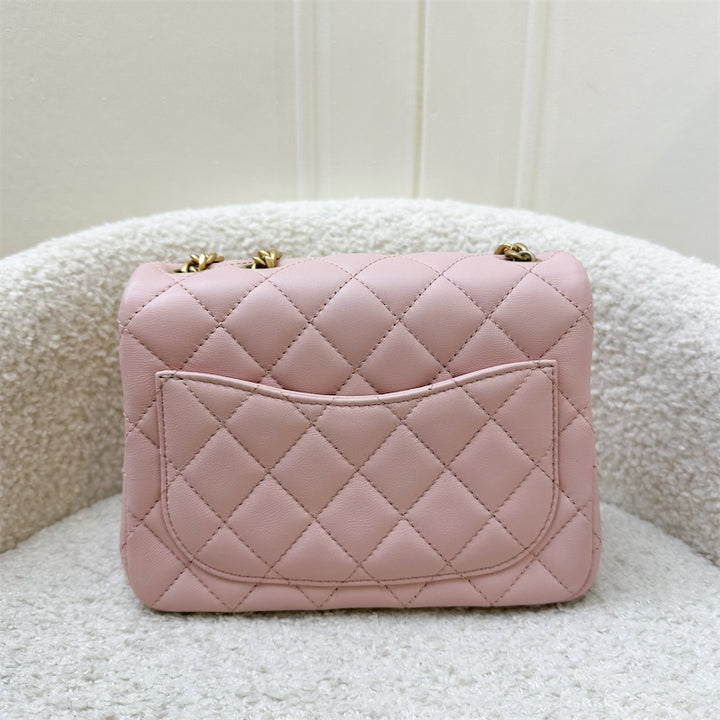 【CHANEL】Chanel Mini Flap (pink/ shw)【ランク:A】 9572457316382.jpg