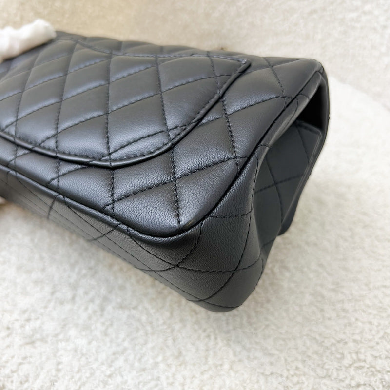 Chanel Pearl Crush Mini Rectangular Flap in 23K Black Stiff Lambskin and AGHW (Model: AS1787)