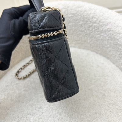 [BN - Local Set - July 2025] Chanel 25B Vanity / Clutch with Chain (LP Style Bag) in Black Caviar and LGHW (Model: AP4385)