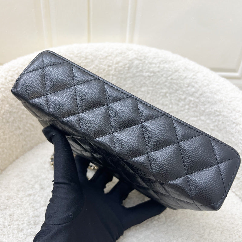 [BN - Local Set - July 2025] Chanel 25B Vanity / Clutch with Chain (LP Style Bag) in Black Caviar and LGHW (Model: AP4385)