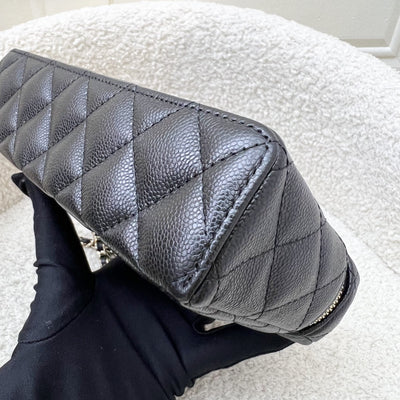 [BN - Local Set - July 2025] Chanel 25B Vanity / Clutch with Chain (LP Style Bag) in Black Caviar and LGHW (Model: AP4385)