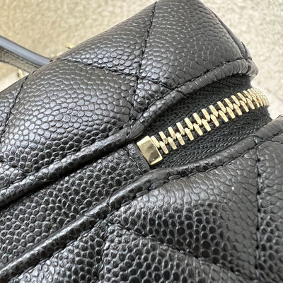 [BN - Local Set - July 2025] Chanel 25B Vanity / Clutch with Chain (LP Style Bag) in Black Caviar and LGHW (Model: AP4385)
