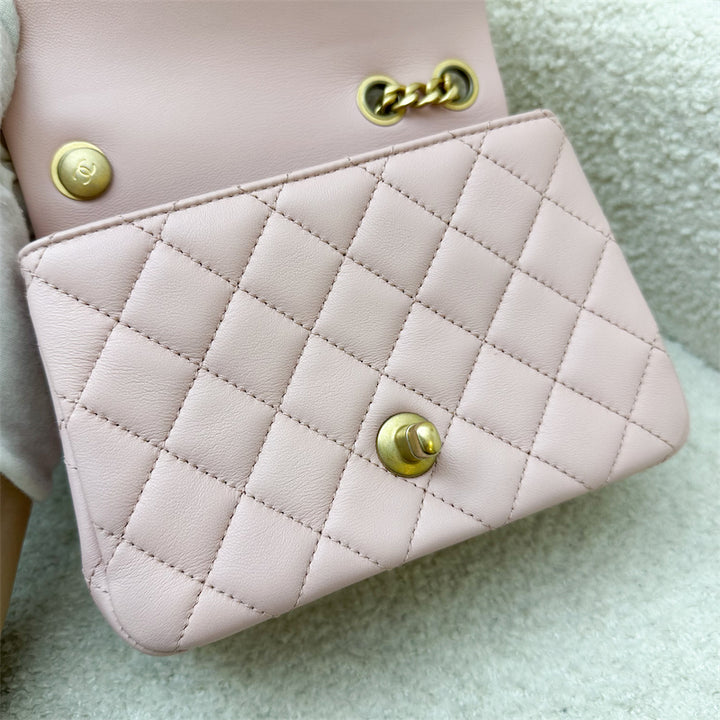 Chanel Camellia Crush Adjustable Chain Mini Square Flap in 23S