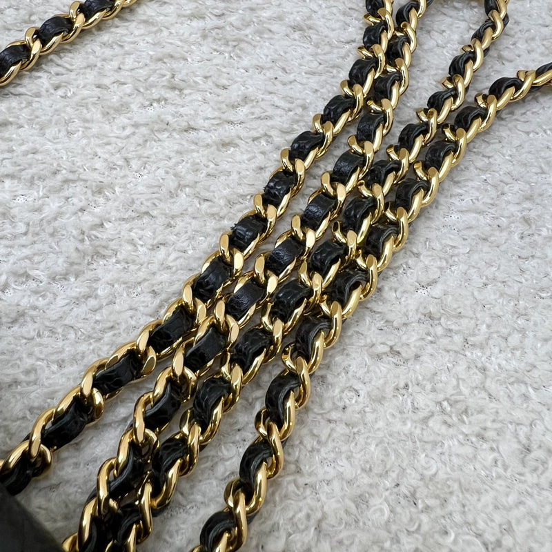 Chanel Classic Wallet on Chain WOC in Black Caviar and GHW