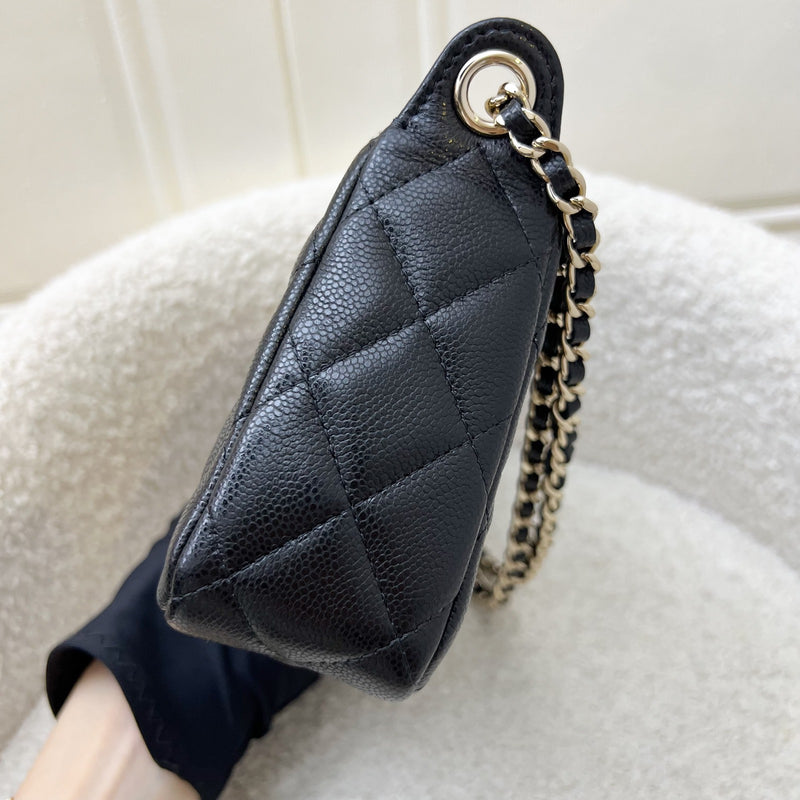 [BN - Local Set - July 2025] Chanel 25A Clutch with Chain in Black Caviar GHW (Model: AP4704)