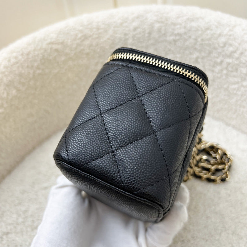 Chanel 20S Mini Cube Vanity in Black Caviar and LGHW