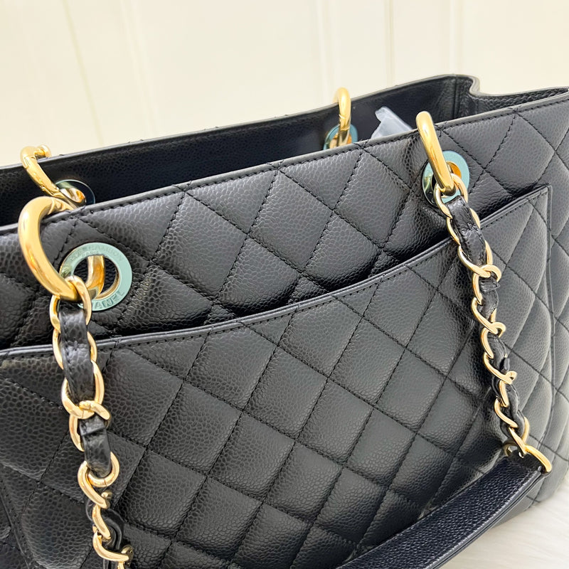 Chanel Grand Shopping Tote GST in Black Caviar and GHW