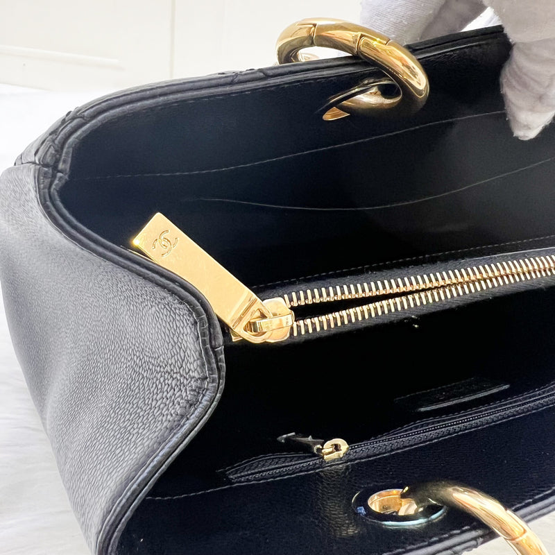 Chanel Grand Shopping Tote GST in Black Caviar and GHW