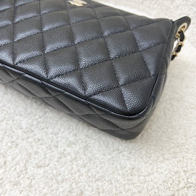 [BN - Local Set - July 2025] Chanel 25A Clutch with Chain in Black Caviar GHW (Model: AP4704)