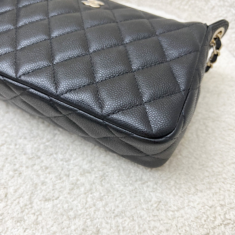 [BN - Local Set - July 2025] Chanel 25A Clutch with Chain in Black Caviar GHW (Model: AP4704)