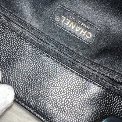 Chanel Grand Shopping Tote GST in Black Caviar and GHW