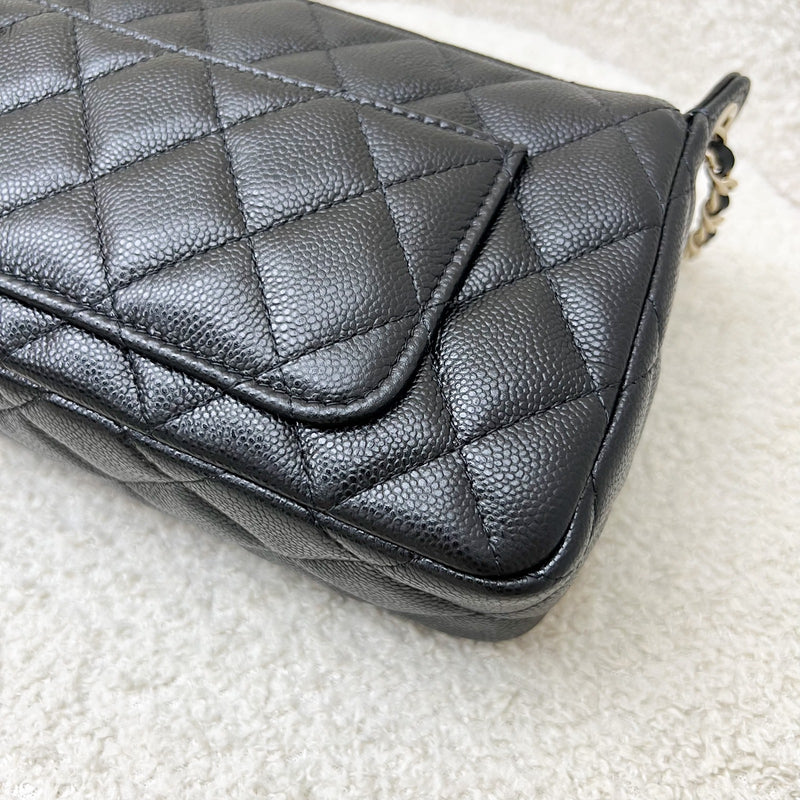 [BN - Local Set - July 2025] Chanel 25A Clutch with Chain in Black Caviar GHW (Model: AP4704)