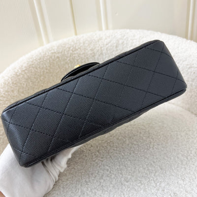 Chanel Classic Mini Rectangle Flap in 17B Black Caviar and LGHW