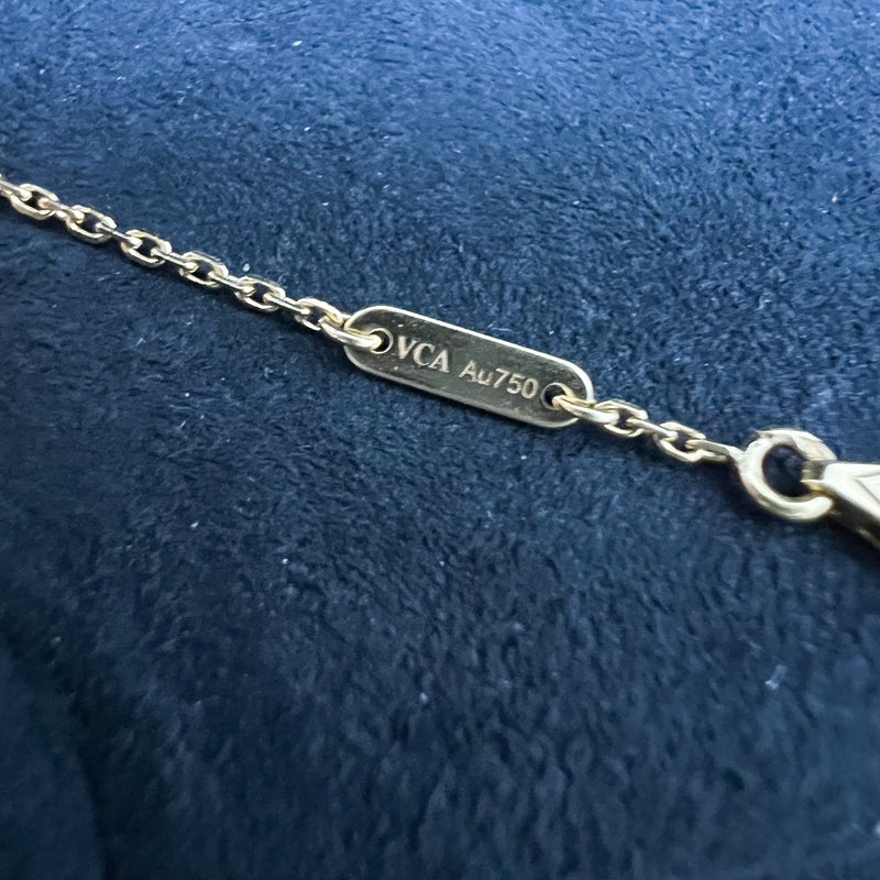 Van Cleef & Arpels VCA Sweet Butterfly Bracelet with Mother of Pearl MOP in 18K Yellow Gold (Ref: VCARF69000)