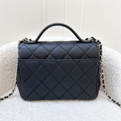 Chanel Small Business Affinity Flap in Black Caviar and LGHW