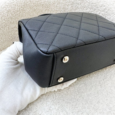 Chanel Small Business Affinity Flap in Black Caviar and LGHW