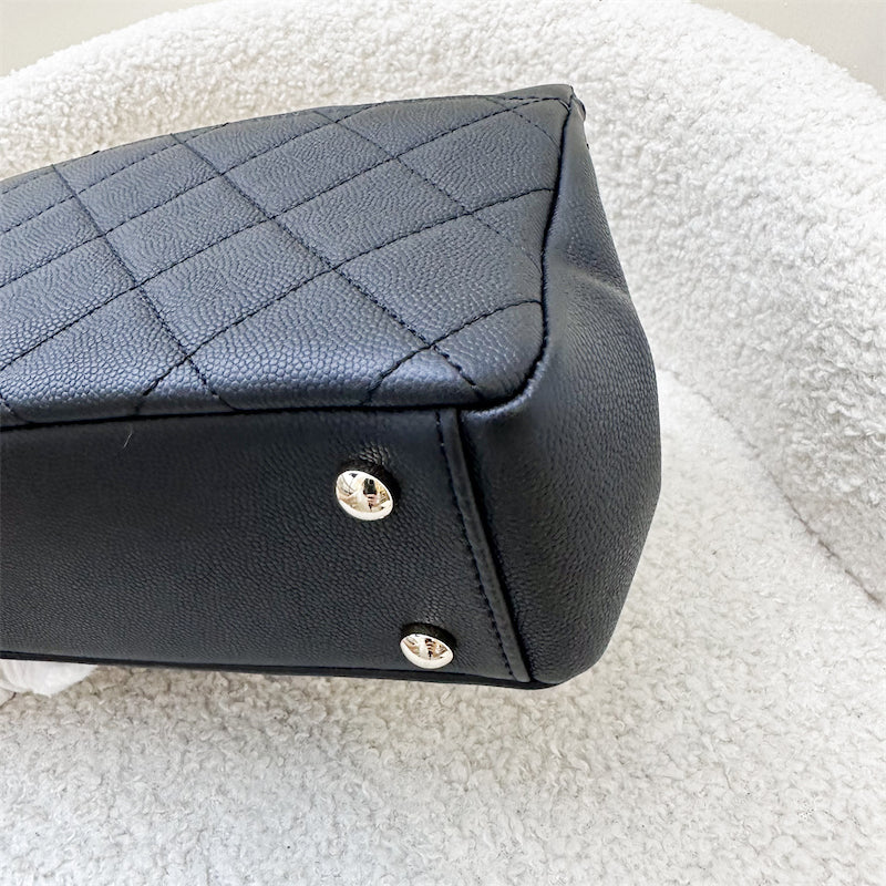 Chanel Small Business Affinity Flap in Black Caviar and LGHW