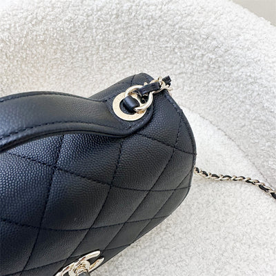 Chanel Small Business Affinity Flap in Black Caviar and LGHW