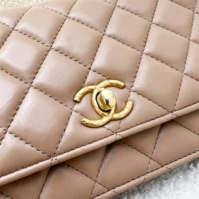 Chanel 22K Adjustable Wallet on Chain in Caramel Lambskin and AGHW