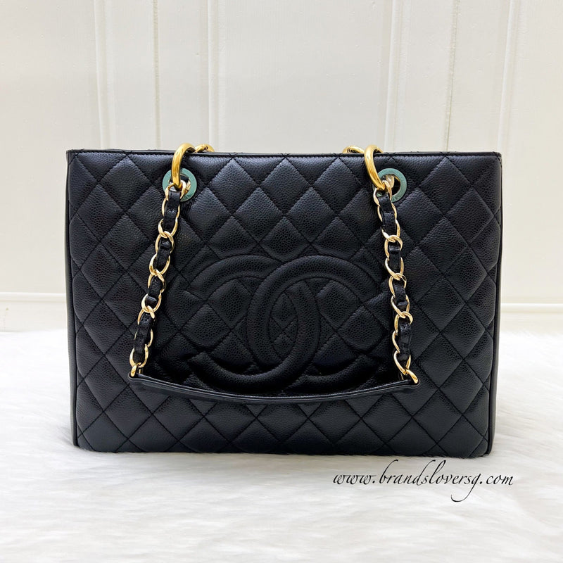 Chanel Grand Shopping Tote GST in Black Caviar and GHW