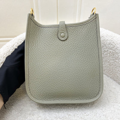 [Local Set - 2024] Hermes Mini Evelyne TPM in Sauge Clemence Leather and GHW