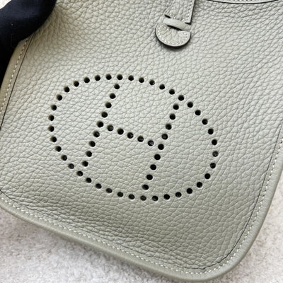 [Local Set - 2024] Hermes Mini Evelyne TPM in Sauge Clemence Leather and GHW