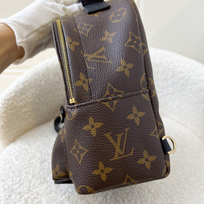 LV Mini Palm Springs Backpack in Monogram Canvas GHW