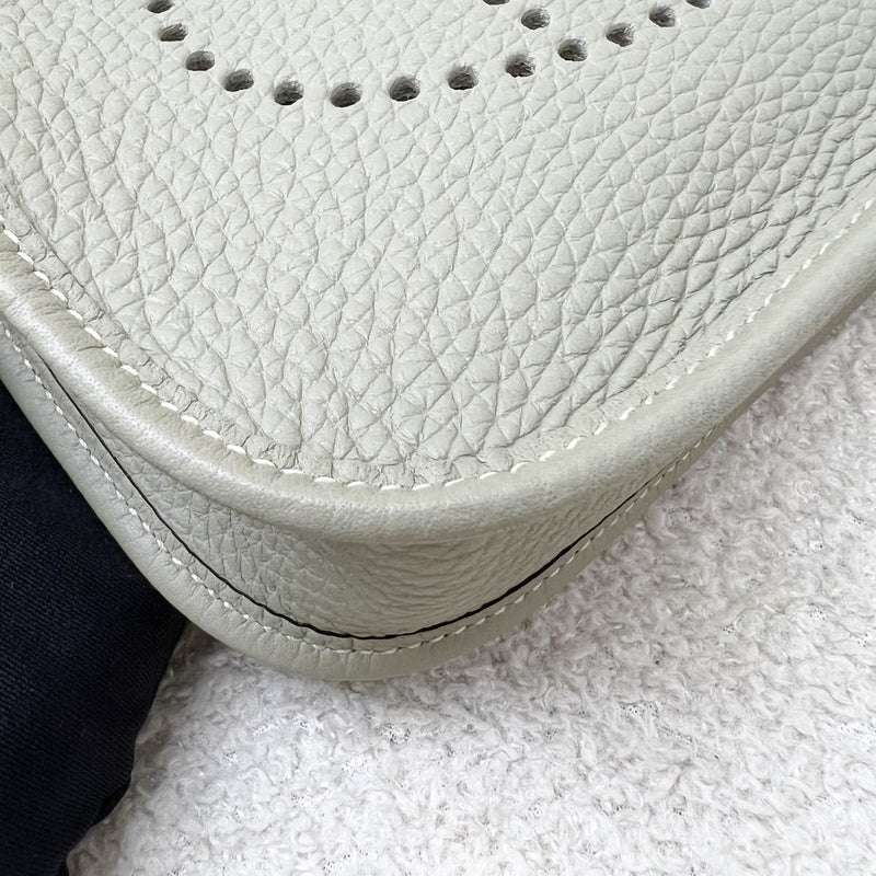 [Local Set - 2024] Hermes Mini Evelyne TPM in Sauge Clemence Leather and GHW