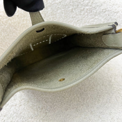 [Local Set - 2024] Hermes Mini Evelyne TPM in Sauge Clemence Leather and GHW