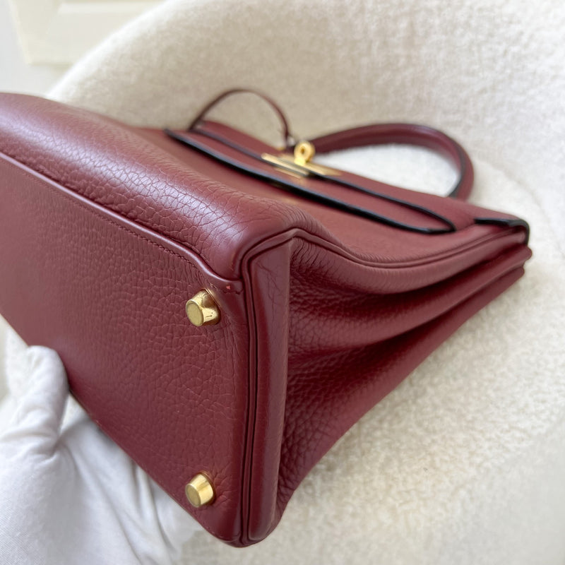 Hermes Kelly 32 in Rouge Clemence Leather and GHW