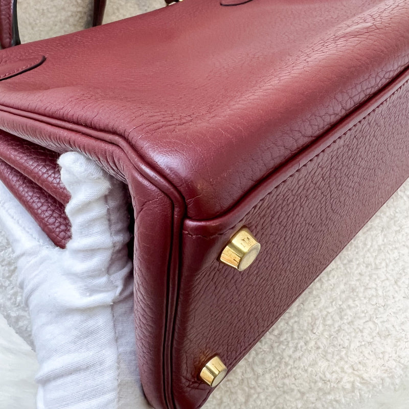 Hermes Kelly 32 in Rouge Clemence Leather and GHW