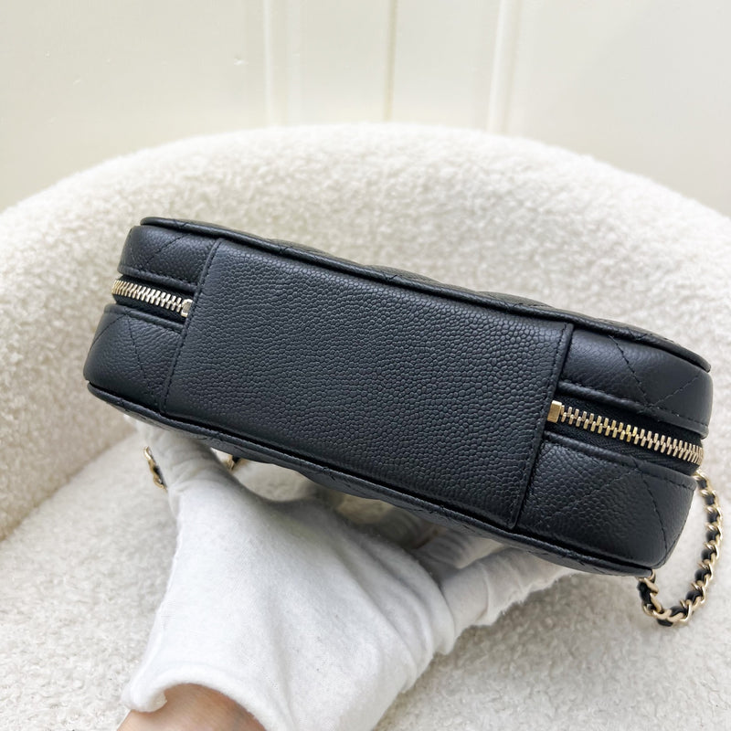 Chanel 22P Suit Your Case Vanity Case in Black Caviar and LGHW