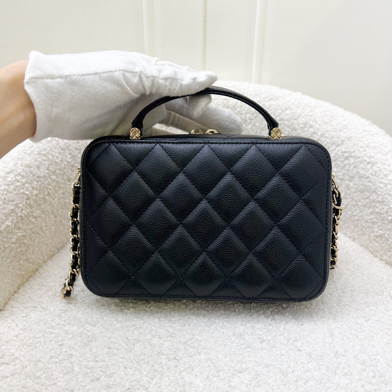 Chanel 22P Suit Your Case Vanity Case in Black Caviar and LGHW